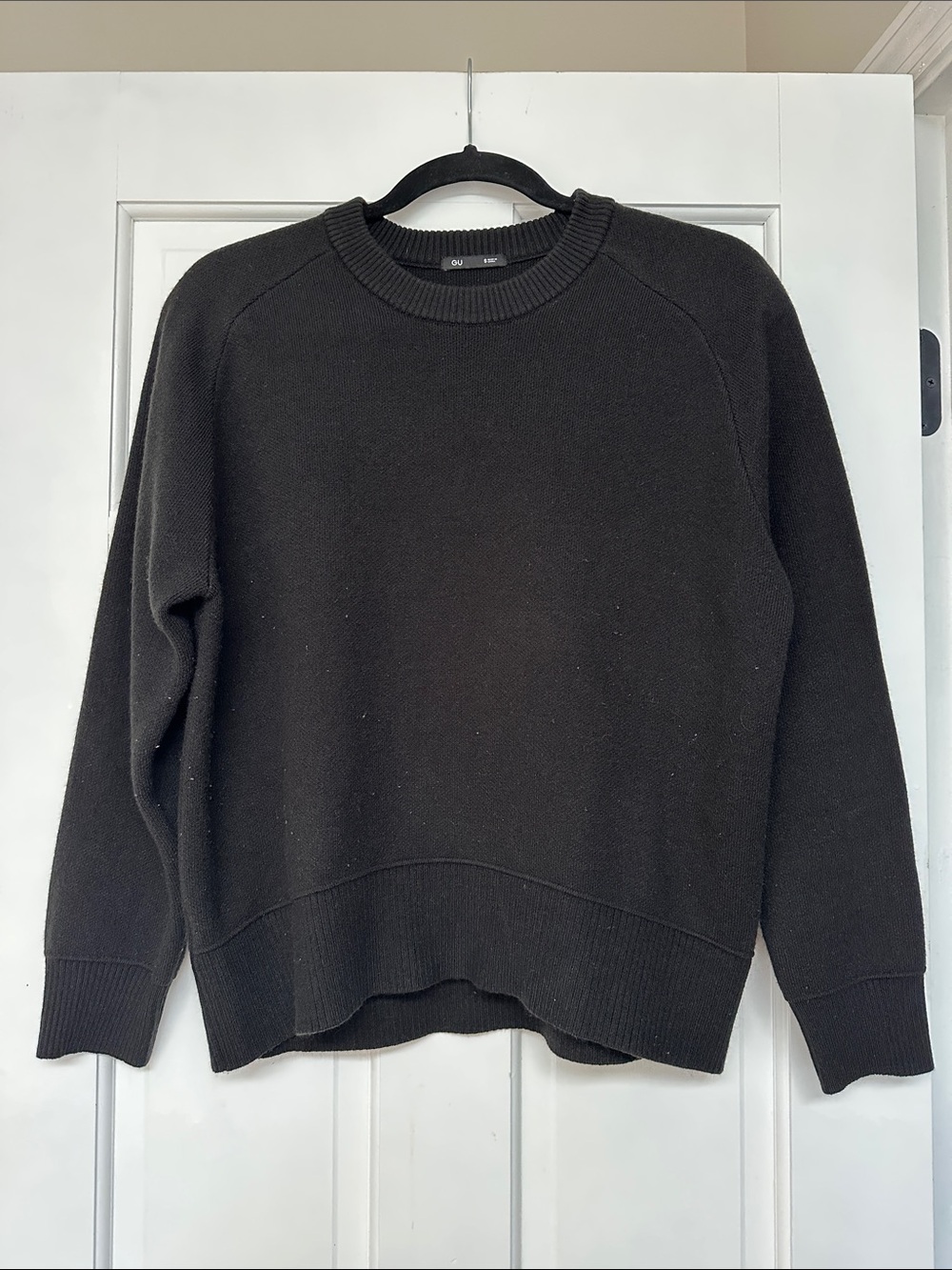 Japanese Gu Black Crewneck Sweater